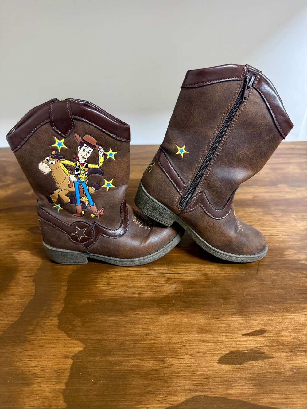 Disney Toy Story Woody Bullseye Brown Kids' Cowboy Boots